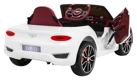 Auto na akumulator Bentley EXP 12 dla dzieci Biały + Pilot + Otwierane drzwi + Elegancki wygląd Auto na akumulator Bentley EXP 12 dla dzieci Biały + Pilot + Otwierane drzwi + Elegancki wygląd