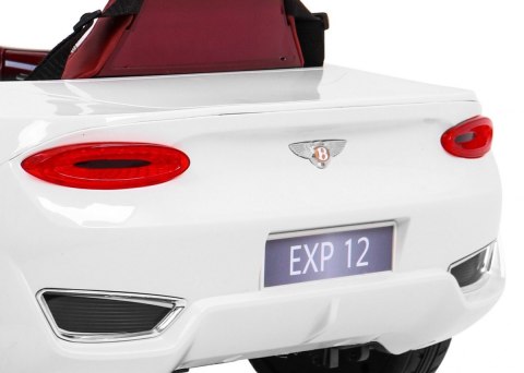 Auto na akumulator Bentley EXP 12 dla dzieci Biały + Pilot + Otwierane drzwi + Elegancki wygląd Auto na akumulator Bentley EXP 12 dla dzieci Biały + Pilot + Otwierane drzwi + Elegancki wygląd