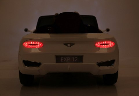 Auto na akumulator Bentley EXP 12 dla dzieci Biały + Pilot + Otwierane drzwi + Elegancki wygląd Auto na akumulator Bentley EXP 12 dla dzieci Biały + Pilot + Otwierane drzwi + Elegancki wygląd