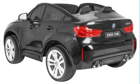 BMW X6M XXL dla 2 dzieci Lakier Czarny + Pilot + Ekoskóra + Pasy + Wolny Start + MP3 + LED BMW X6M XXL dla 2 dzieci Lakier Czarny + Pilot + Ekoskóra + Pasy + Wolny Start + MP3 + LED