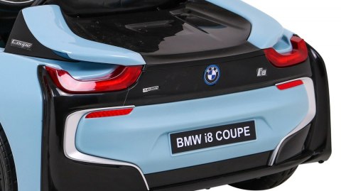 BMW I8 Lift Auto na akumulator Niebieski + Pilot + Wolny Start + 3-pkt pasy + MP3 USB + LED BMW I8 Lift Auto na akumulator Niebieski + Pilot + Wolny Start + 3-pkt pasy + MP3 USB + LED