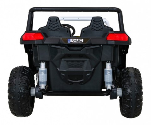Buggy ATV Racing dla 2 dzieci Biały + Napęd 4x4 + Pilot + Wolny Start + MP3 LED Buggy ATV Racing dla 2 dzieci Biały + Napęd 4x4 + Pilot + Wolny Start + MP3 LED