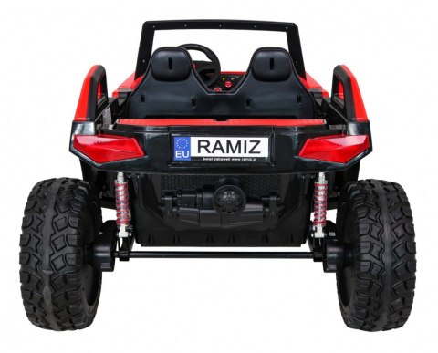 Buggy Clash na akumulator dla 2 dzieci Czerwony + Pilot + Napęd 4x4 + Regulacja siedzenia + Radio MP3 + LED Buggy Clash na akumulator dla 2 dzieci Czerwony + Pilot + Napęd 4x4 + Regulacja siedzenia + Radio MP3 + LED