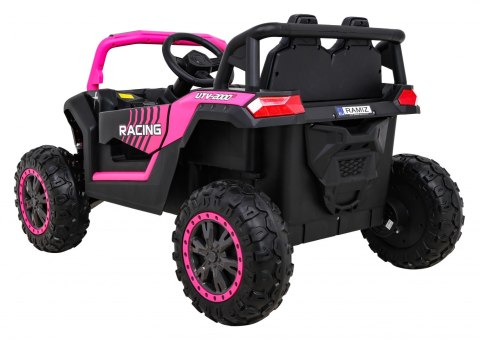 Buggy UTV 2000M Racing Auto na akumulator Różowy + MP3 Dźwięki Światła + Pilot + Wolny Start Buggy UTV 2000M Racing Auto na akumulator Różowy + MP3 Dźwięki Światła + Pilot + Wolny Start
