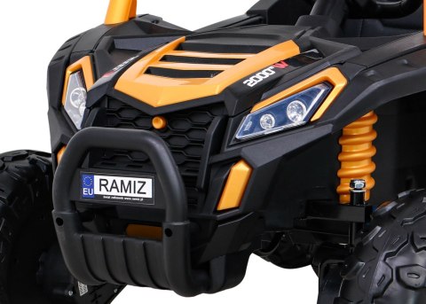 Buggy UTV 2000M Racing Auto na akumulator Złoty + MP3 Dźwięki Światła + Pilot + Wolny Start Buggy UTV 2000M Racing Auto na akumulator Złoty + MP3 Dźwięki Światła + Pilot + Wolny Start