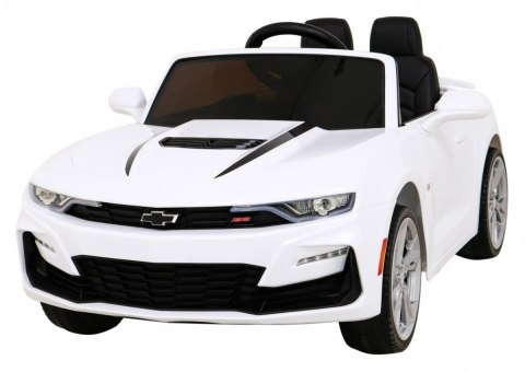 Chevrolet Camaro 2SS na akumulator Biały + Pilot + Koła EVA + Wolny Start + Dźwięki Światła Chevrolet Camaro 2SS na akumulator Biały + Pilot + Koła EVA + Wolny Start + Dźwięki Światła