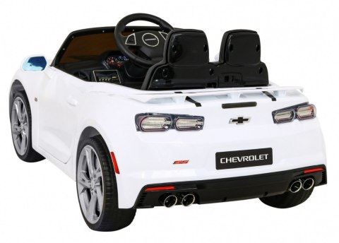 Chevrolet Camaro 2SS na akumulator Biały + Pilot + Koła EVA + Wolny Start + Dźwięki Światła Chevrolet Camaro 2SS na akumulator Biały + Pilot + Koła EVA + Wolny Start + Dźwięki Światła