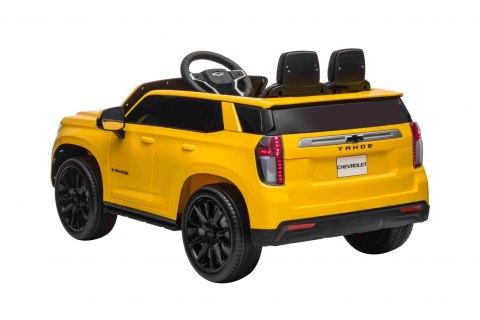 Chevrolet Tahoe Elektryczne Autko dla dzieci Żółty + Pilot + EVA + Radio MP3 + LED Chevrolet Tahoe Elektryczne Autko dla dzieci Żółty + Pilot + EVA + Radio MP3 + LED