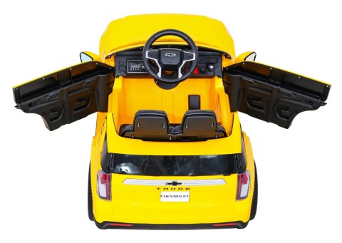 Chevrolet Tahoe Elektryczne Autko dla dzieci Żółty + Pilot + EVA + Radio MP3 + LED Chevrolet Tahoe Elektryczne Autko dla dzieci Żółty + Pilot + EVA + Radio MP3 + LED
