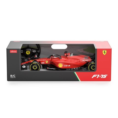 Ferrari F1 75 czerwony RASTAR model 1:12 Zdalnie sterowany bolid + Pilot 2,4 GHz + Naklejki Ferrari F1 75 czerwony RASTAR model 1:12 Zdalnie sterowany bolid + Pilot 2,4 GHz + Naklejki