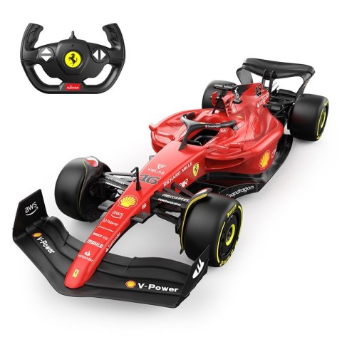 Ferrari F1 75 czerwony RASTAR model 1:12 Zdalnie sterowany bolid + Pilot 2,4 GHz + Naklejki Ferrari F1 75 czerwony RASTAR model 1:12 Zdalnie sterowany bolid + Pilot 2,4 GHz + Naklejki