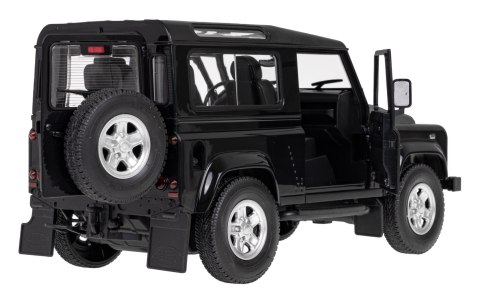 Land Rover Defender czarny RASTAR model 1:14 Zdalnie sterowanie auto + Pilot 2,4 GHz + Ręcznie otwierane drzwi Land Rover Defender czarny RASTAR model 1:14 Zdalnie sterowanie auto + Pilot 2,4 GHz + Ręcznie otwierane drzwi