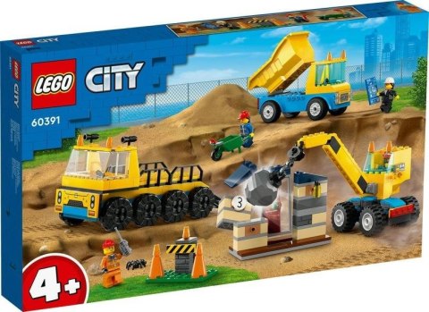LEGO(R) CITY 60391 Ciężarówki i dźwig z kulą LEGO(R) CITY 60391 Ciężarówki i dźwig z kulą