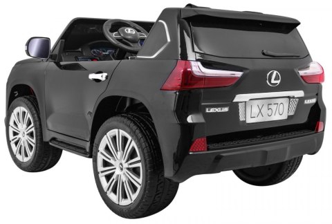 Lexus LX570 Lakierowane Autko dla 2 dzieci Czarny + Pilot + Koła EVA + Radio MP3 LED Lexus LX570 Lakierowane Autko dla 2 dzieci Czarny + Pilot + Koła EVA + Radio MP3 LED