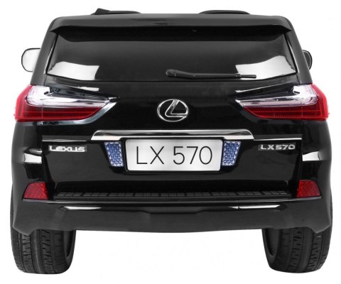 Lexus LX570 Lakierowane Autko dla 2 dzieci Czarny + Pilot + Koła EVA + Radio MP3 LED Lexus LX570 Lakierowane Autko dla 2 dzieci Czarny + Pilot + Koła EVA + Radio MP3 LED