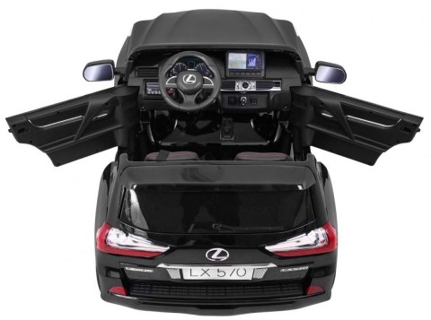Lexus LX570 Lakierowane Autko dla 2 dzieci Czarny + Pilot + Koła EVA + Radio MP3 LED Lexus LX570 Lakierowane Autko dla 2 dzieci Czarny + Pilot + Koła EVA + Radio MP3 LED