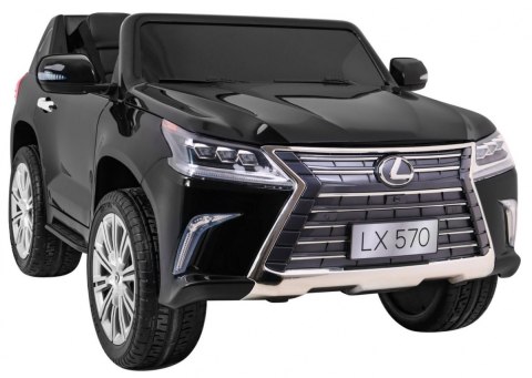 Lexus LX570 Lakierowane Autko dla 2 dzieci Czarny + Pilot + Koła EVA + Radio MP3 LED Lexus LX570 Lakierowane Autko dla 2 dzieci Czarny + Pilot + Koła EVA + Radio MP3 LED