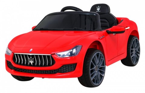 Maserati Ghibli na akumulator dla dzieci Czerwony + Pilot + Wolny Start + EVA + MP3 USB + LED Maserati Ghibli na akumulator dla dzieci Czerwony + Pilot + Wolny Start + EVA + MP3 USB + LED