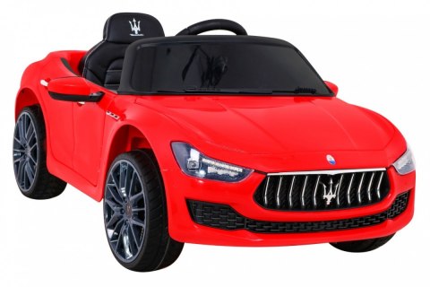 Maserati Ghibli na akumulator dla dzieci Czerwony + Pilot + Wolny Start + EVA + MP3 USB + LED Maserati Ghibli na akumulator dla dzieci Czerwony + Pilot + Wolny Start + EVA + MP3 USB + LED