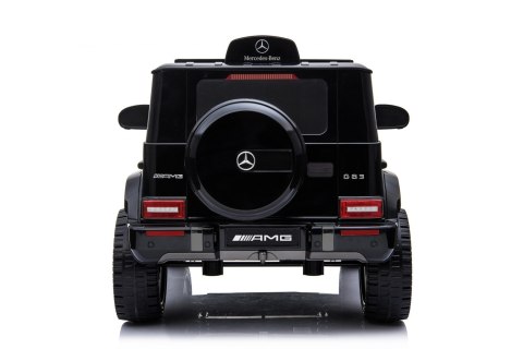 Mercedes AMG G63 dla dzieci Czarny + Pilot + MP3 LED + Wolny Start + EVA + Pasy Mercedes AMG G63 dla dzieci Czarny + Pilot + MP3 LED + Wolny Start + EVA + Pasy