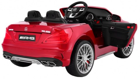 Mercedes AMG SL65 dla dzieci Lakier Czerwony + Pilot + Bagażnik + Regulacja siedzenia + MP3 LED + Wolny Start Mercedes AMG SL65 dla dzieci Lakier Czerwony + Pilot + Bagażnik + Regulacja siedzenia + MP3 LED + Wolny Start