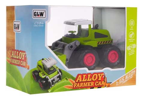 Metalowy Spychacz dla dzieci 3+ Model 1:55 + Ruchoma Łyżka przednia Metalowy Spychacz dla dzieci 3+ Model 1:55 + Ruchoma Łyżka przednia