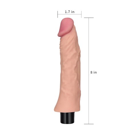 Wibrator duży miękki realistyczny penis 21,8cm Wibrator duży miękki realistyczny penis 21,8cm