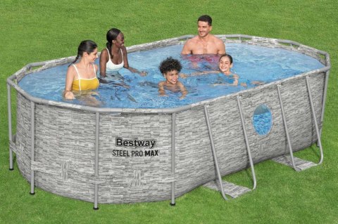 Basen stelażowy Power Steel Swim Vista z oknem 427x250x100 14x8FT BESTWAY 7w1 Basen stelażowy Power Steel Swim Vista z oknem 427x250x100 14x8FT BESTWAY 7w1
