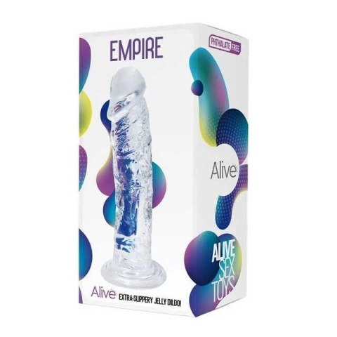 Alive Przezroczyste Dildo 19,3 cm Empire Jelly Dildo Clear Alive Przezroczyste Dildo 19,3 cm Empire Jelly Dildo Clear