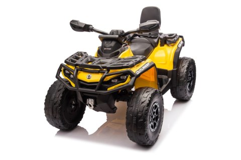Quad Can Am Outlander ATV z Pilotem Żółty Quad Can Am Outlander ATV z Pilotem Żółty