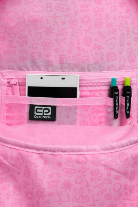 COOLPACK - PASTEL RIDER - PLECAK MŁODZIEŻOWY - PASTEL / POWDER PINK