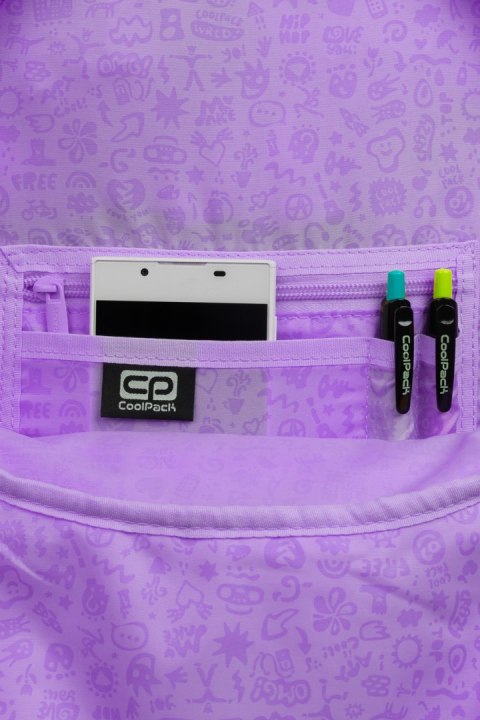 COOLPACK - PASTEL RIDER - PLECAK MŁODZIEŻOWY - PASTEL / POWDER PURPLE COOLPACK - PASTEL RIDER - PLECAK MŁODZIEŻOWY - PASTEL / POWDER PURPLE