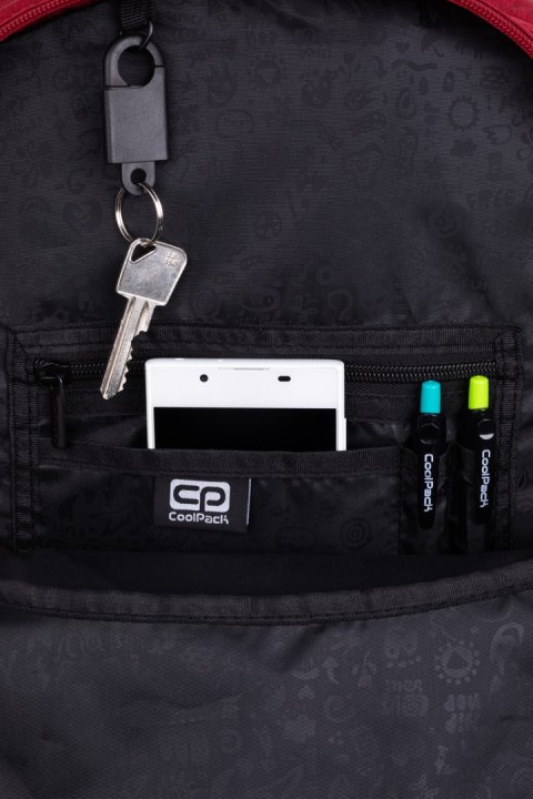 COOLPACK - RIDER - PLECAK MŁODZIEŻOWY - BURGUNDY