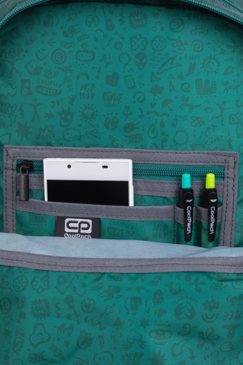COOLPACK - RIDER - PLECAK MŁODZIEŻOWY - GREEN