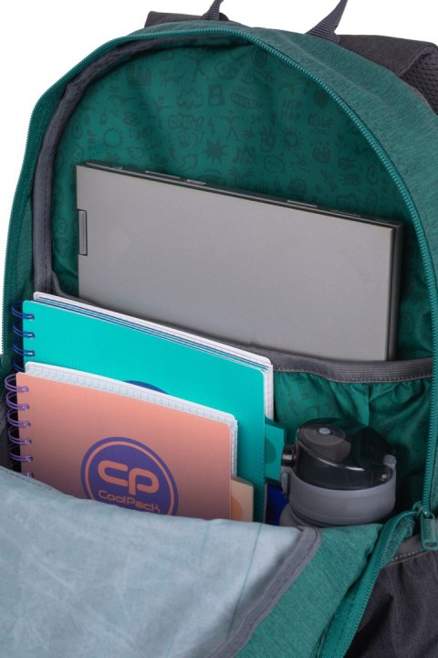 COOLPACK - RIDER - PLECAK MŁODZIEŻOWY - GREEN