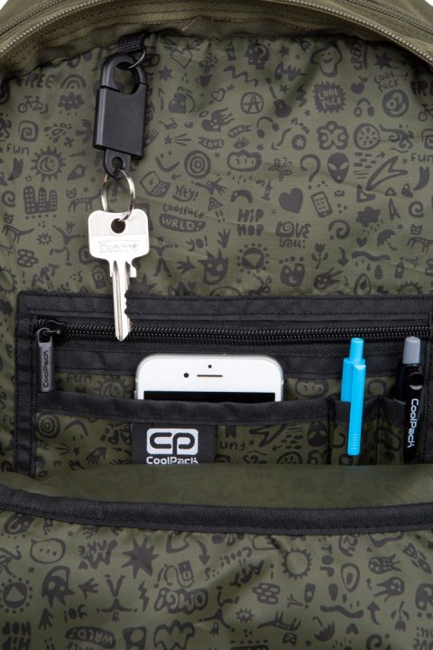 COOLPACK - RIDER - PLECAK MŁODZIEŻOWY - RPET OLIVE