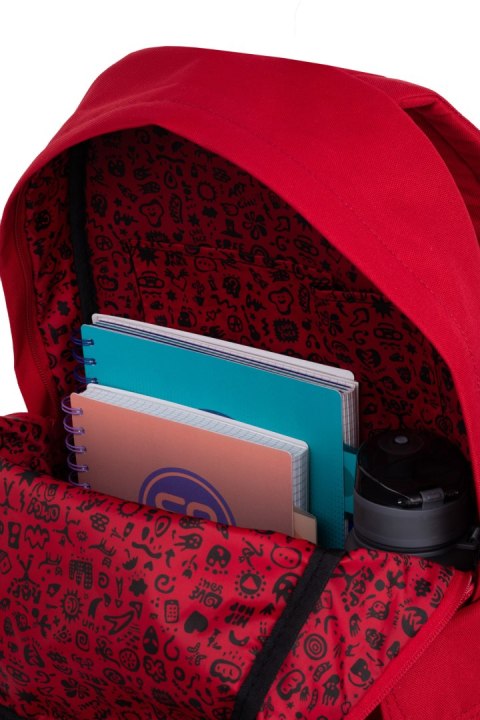 COOLPACK - SONIC - PLECAK MŁODZIEŻOWY - RPET RED
