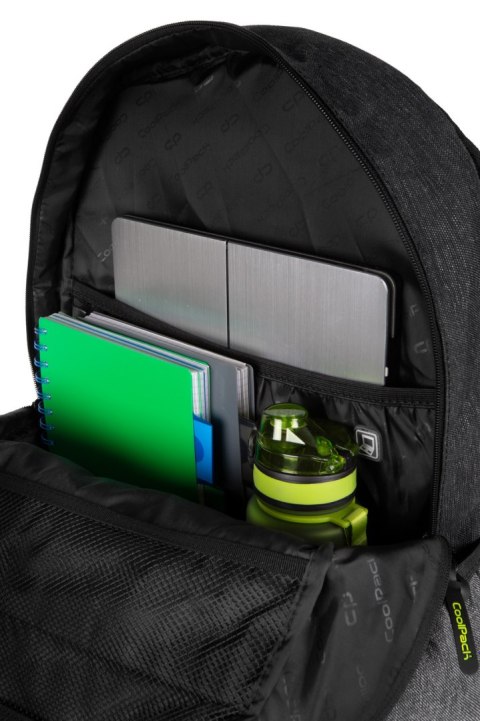 COOLPACK - IMPACT - PLECAK MŁODZIEŻOWY - BLACK GREY