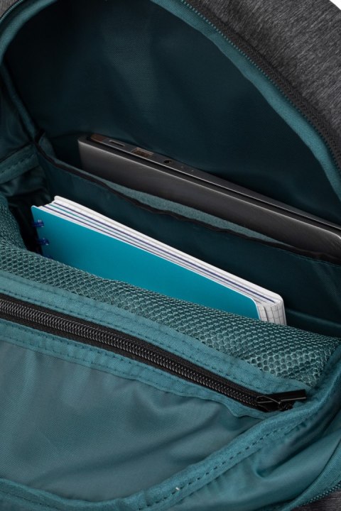 COOLPACK - SHAR - PLECAK BIZNESOWY - GREY/GREEN COOLPACK - SHAR - PLECAK BIZNESOWY - GREY/GREEN