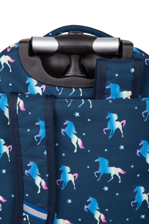 COOLPACK - STARR - PLECAK MŁODZIEŻOWY NA KÓŁKACH - BLUE UNICORN