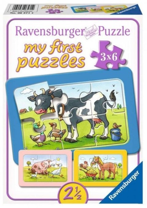 Puzzle 3x6 Zwierzaki Puzzle 3x6 Zwierzaki