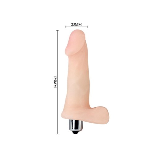 Dildo realistyczny wygląd penis z jądrami 12,5 cm Dildo realistyczny wygląd penis z jądrami 12,5 cm