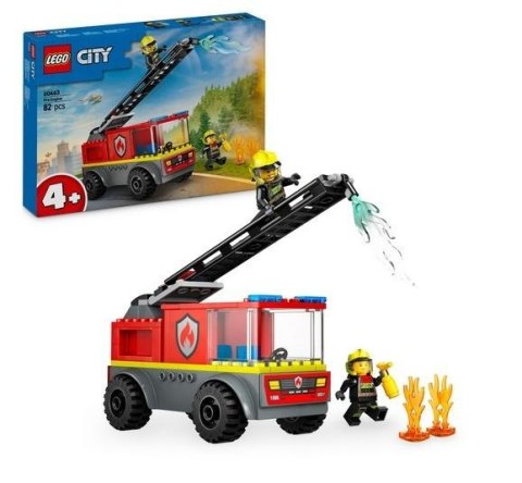 LEGO(R) CITY 60463 (8szt) Wóz strażacki z drabiną LEGO(R) CITY 60463 (8szt) Wóz strażacki z drabiną