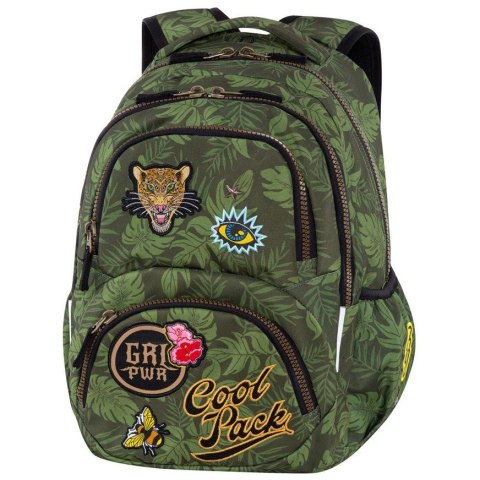 COOLPACK - DART - PLECAK MŁODZIEZOWY - GREEN (BADGES G) * COOLPACK - DART - PLECAK MŁODZIEZOWY - GREEN (BADGES G) *