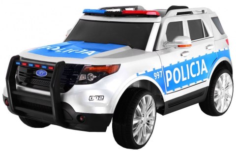 Auto SUV Policja na akumulator dla dzieci + Syreny + Światła + Megafon + Pilot + Wolny Start + EVA + Naklejki Auto SUV Policja na akumulator dla dzieci + Syreny + Światła + Megafon + Pilot + Wolny Start + EVA + Naklejki