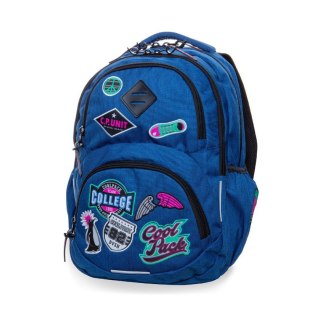 COOLPACK - DART L - PLECAK MŁODZIEZOWY - DENIM (BADGES) *
