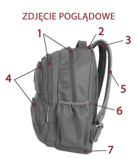 COOLPACK - DART L - PLECAK MŁODZIEZOWY - DENIM (BADGES) *