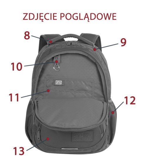 COOLPACK - DART L - PLECAK MŁODZIEZOWY - DENIM (BADGES) *