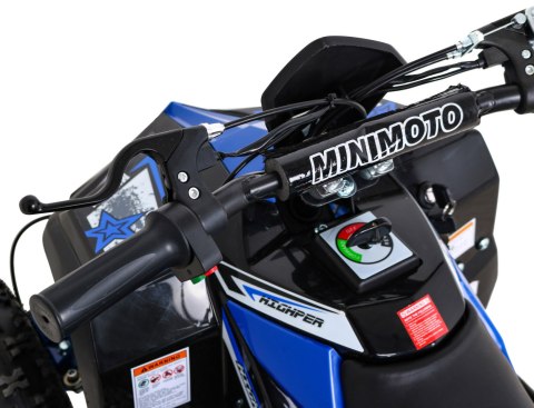 Quad HIPERFECT na akumulator Niebieski 35km/h + Silnik bezszczotkowy 1000W + Koła pompowane + Regulacja siedzenia Quad HIPERFECT na akumulator Niebieski 35km/h + Silnik bezszczotkowy 1000W + Koła pompowane + Regulacja siedzenia