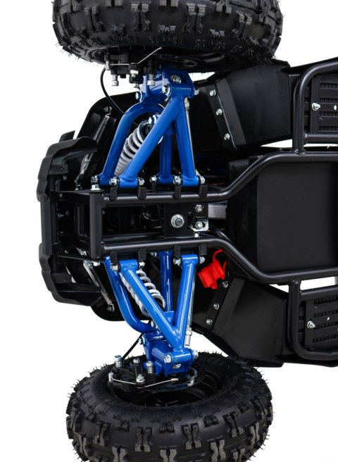 Quad HIPERFECT na akumulator Niebieski 35km/h + Silnik bezszczotkowy 1000W + Koła pompowane + Regulacja siedzenia Quad HIPERFECT na akumulator Niebieski 35km/h + Silnik bezszczotkowy 1000W + Koła pompowane + Regulacja siedzenia